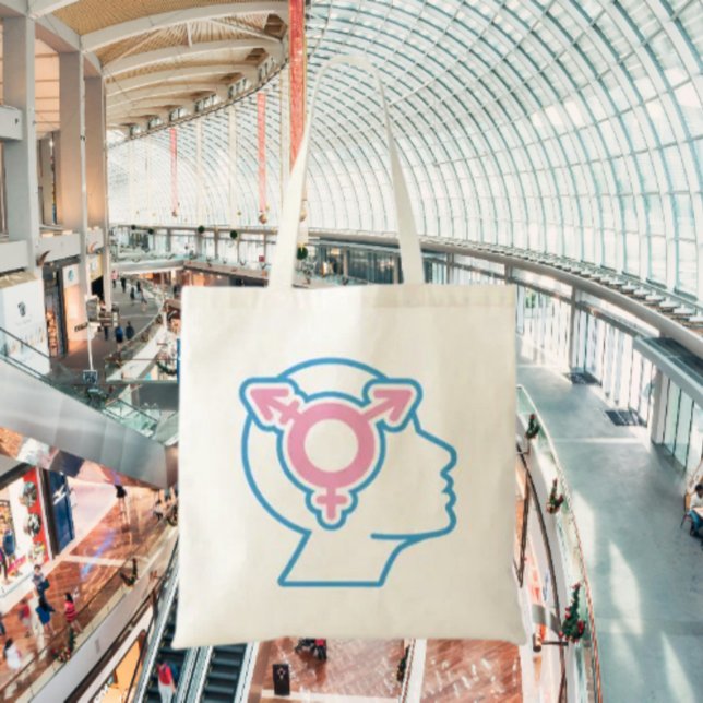 Trans Pride Symbol Tote Bag Tragetasche (Von Creator hochgeladen)
