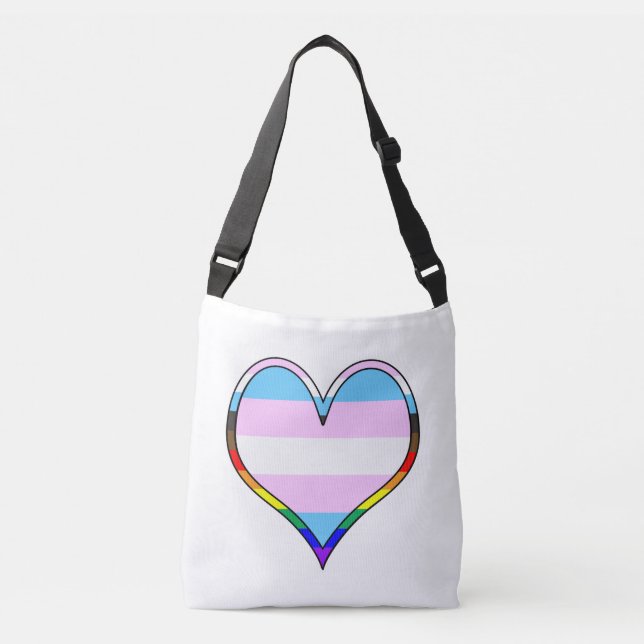 Trans Pride Tragetaschen Mit Langen Trägern (Vorderseite)