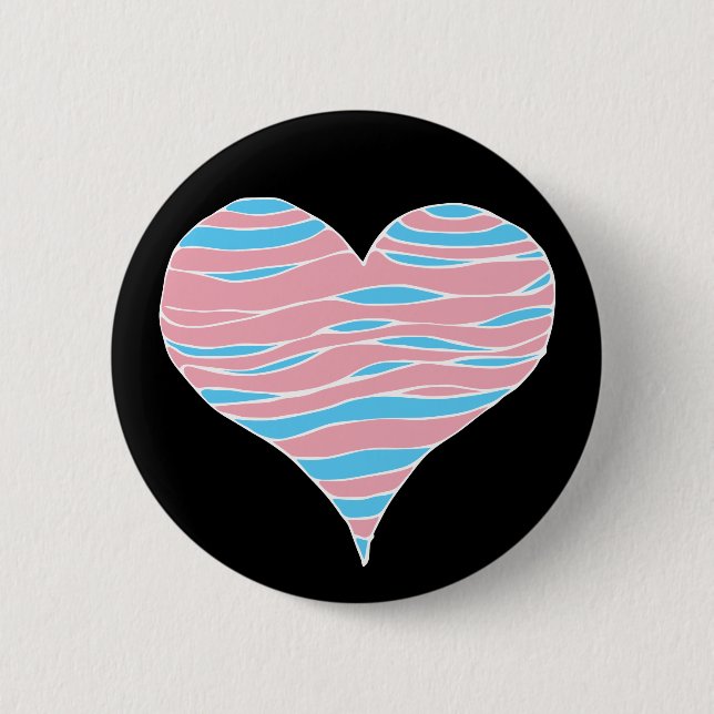 Trans Prix Herz Button (Vorderseite)