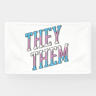Trans Pronomen They Them Banner