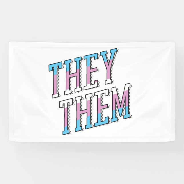 Trans Pronouns sie Banner (Horizontal)