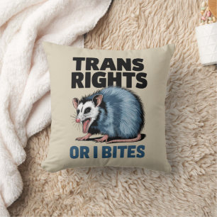 Trans Rechte Oder Ich Beiß Gay Lustig Lgbtq Pride  Kissen