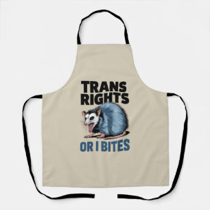 Trans Rechte Oder Ich Beiß Gay Lustig Lgbtq Stolz  Schürze