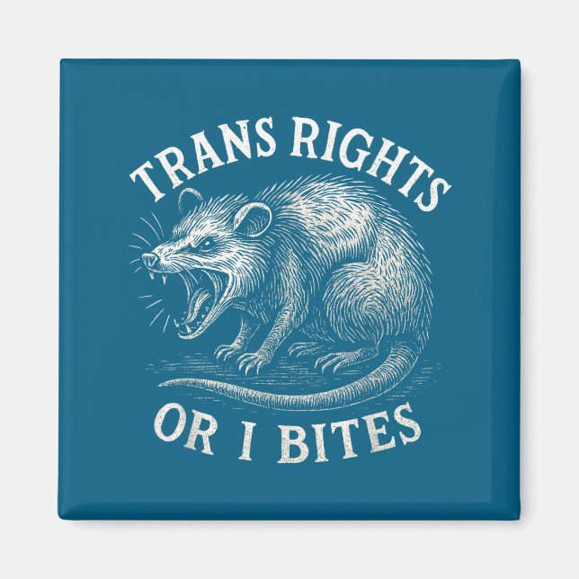 Trans Rechte Oder Ich Beißt Lustig Transgender Ssu Magnet (Vorne)