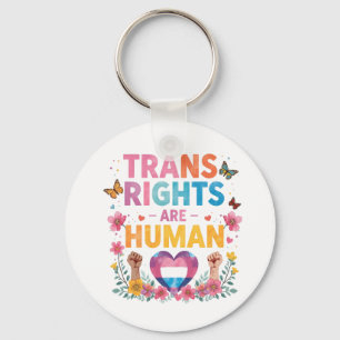 Trans-Rechte sind Menschenrechte Design LGBTQ+ Schlüsselanhänger