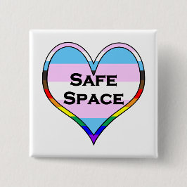 Trans Safe Space Heart Button