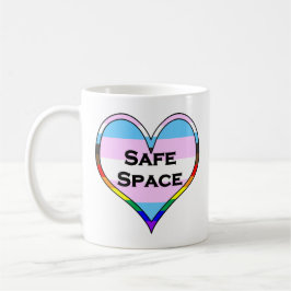 Trans Safe Space Heart Kaffeetasse