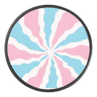 trans Spiraldesign Hockeypuck Eishockey Puck