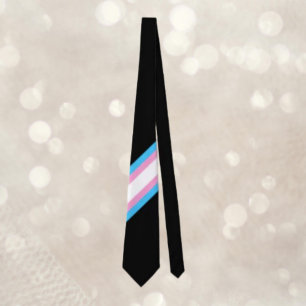 Trans-Stolz-Diagonale Schärpe: Mit Stolz streiken Krawatte