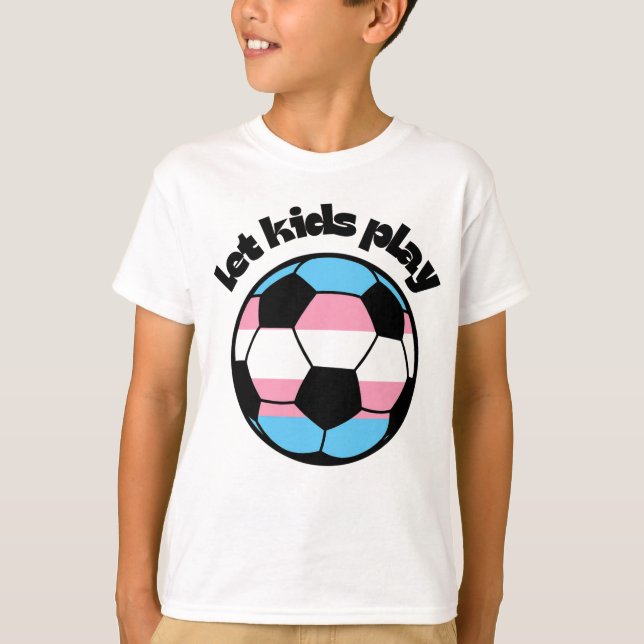 Trans-Stolz-Fußball T-Shirt (Vorderseite)