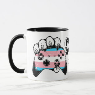 Trans Stolz Game On Tiger Pfote Controller Tasse 2