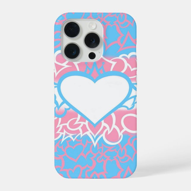 Trans Stolz Squiggle  iPhone 15 Pro Hülle (Rückseite)