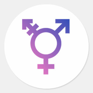 Trans-Stolz-Symbol Runder Aufkleber