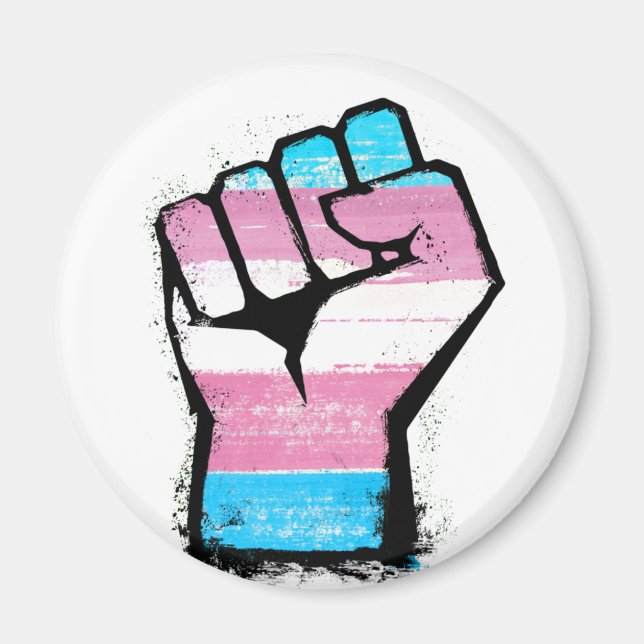 Trans Stolzfaust Magnet (Vorne)
