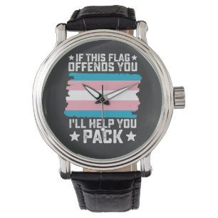 Trans, wenn diese Markierung Sie beleidigt, helfe  Armbanduhr