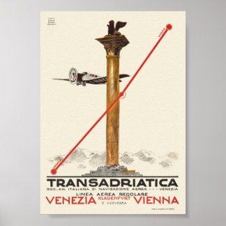 Transadriatica Italien Vintage Poster 1925