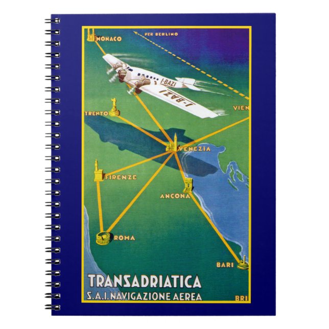 Transadriatica Navigazione Aerea Notizblock (Vorderseite)