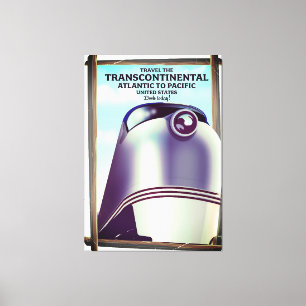 Transcontinental Railroad USA. Leinwanddruck