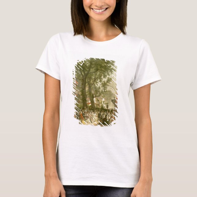Transept des Crystal Palace, 1851 (farbig beleucht T-Shirt (Vorderseite)