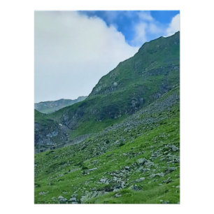 Transfagarasan-Alpenhang – Rumänien Fotografie Poster