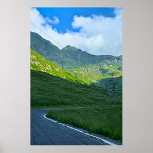 Transfagarasan Alpine Ansicht – Rumänien Bergkunst Poster