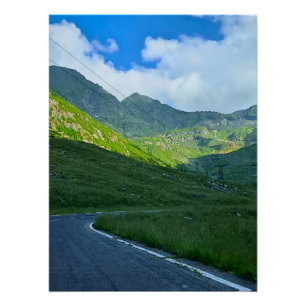 Transfagarasan Alpine Ansicht – Rumänien Bergkunst Poster