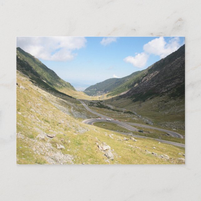 Transfagarasan Postkarte (Vorderseite)