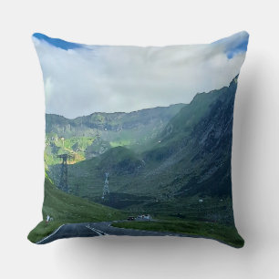 Transfagarasan-Straße – Karpaten-Gebirgsdruck Kissen