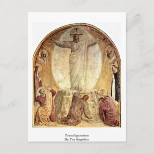 Transfiguration by Fra Angelico Postkarte