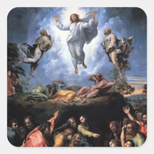 TRANSFIGURATION VON JESUS QUADRATISCHER AUFKLEBER