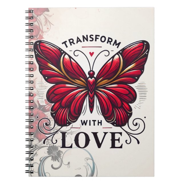 Transform with Love Journal – Self-Discovery Noteb Notizblock (Vorderseite)