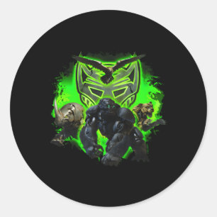 Transformatoren-Anstieg der Bestienhöchstwerte Runder Aufkleber