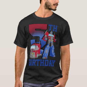 Transformers Optimus Prime 5th Birthday Gradient F T-Shirt