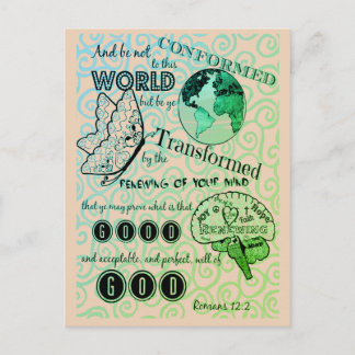 Transformieren der Römer 12:2 Postkarte