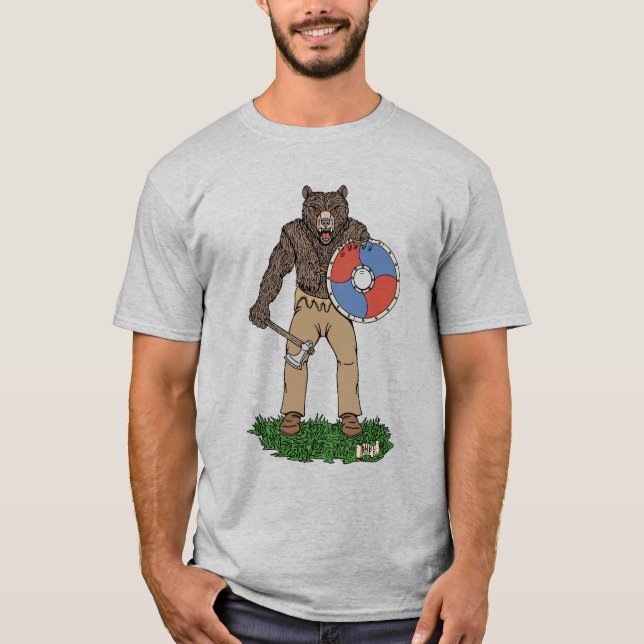 Transformierte Viking Berserker oder Werebear T-Shirt (Vorderseite)