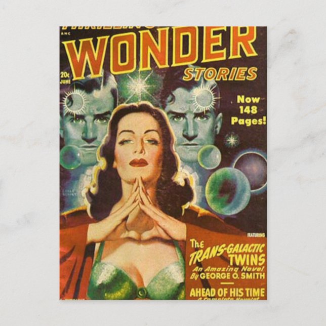 Transgalaktische Twins Postkarte (Vorderseite)