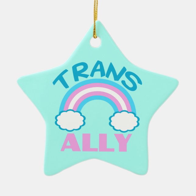 Transgender Ally Keramikornament (Vorne)
