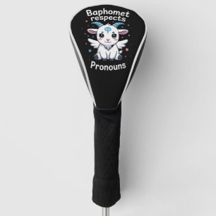 Transgender Baphomet respektiert Pronomen Trans Pr Golf Headcover