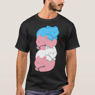 Transgender Cats Lgbtq Life Transsexuelle Flag Tra T-Shirt