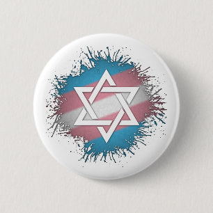 Transgender-Davidsstern Button