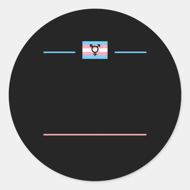 Transgender Day of Remembrance Trans Lgbtq Que N Runder Aufkleber (Vorderseite)