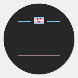 Transgender Day of Remembrance Trans Lgbtq Que N Runder Aufkleber