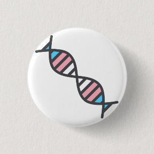 Transgender-DNA-Stolperflagge Button