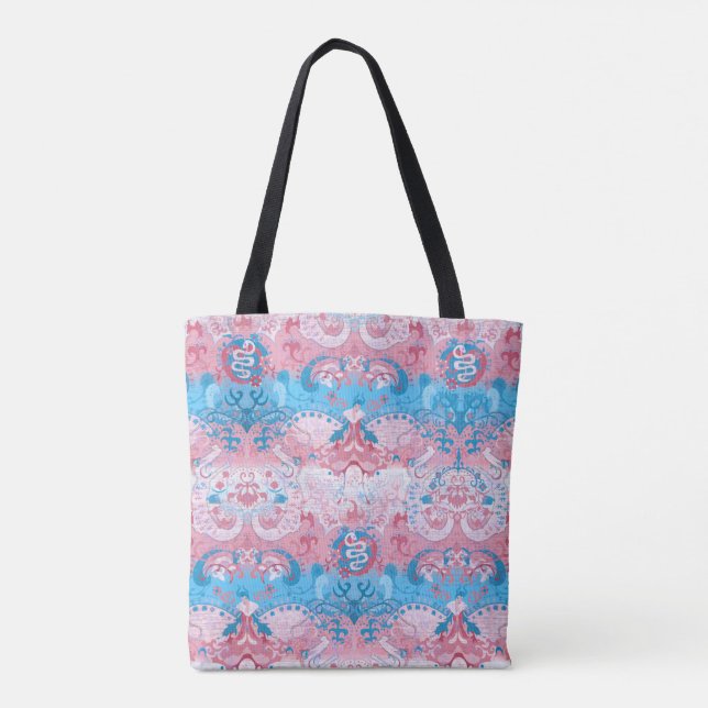 Transgender Dragon Damask - Farbe der Transponderf Tasche (Rückseite)