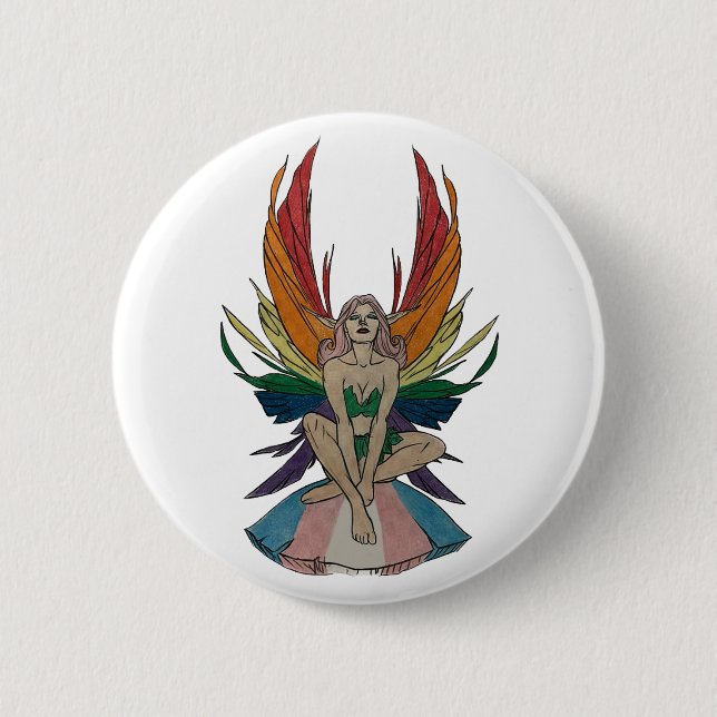 Transgender Faerie Button (Vorderseite)