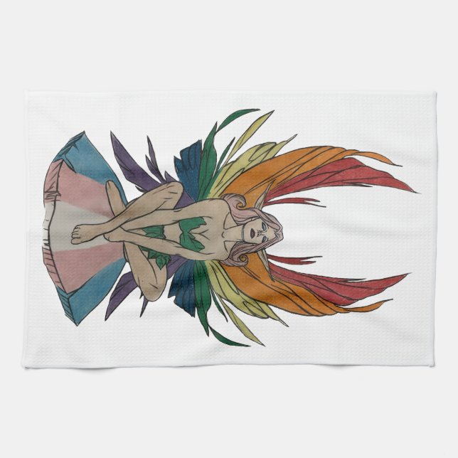 Transgender Faerie Geschirrtuch (Horizontal)