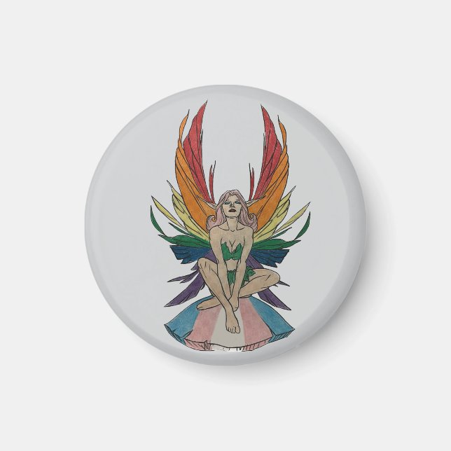 Transgender Faerie  Magnet (Vorne)