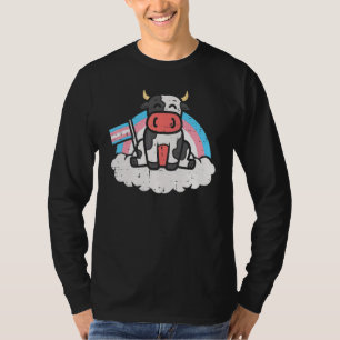 Transgender Flag Kuh Lgbt Trans Pride Stuff Bauer T-Shirt