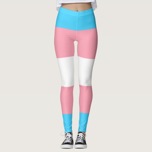 Transgender-Flag Leggings (Vorderseite)
