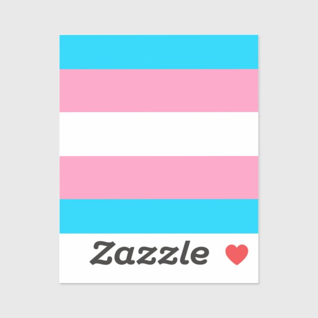  Transgender Flag | LGBTQIA+  Aufkleber (Blatt)